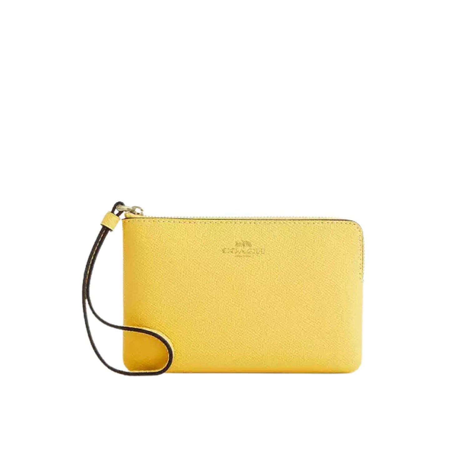 Wristlet Cierre sencillo amarillo