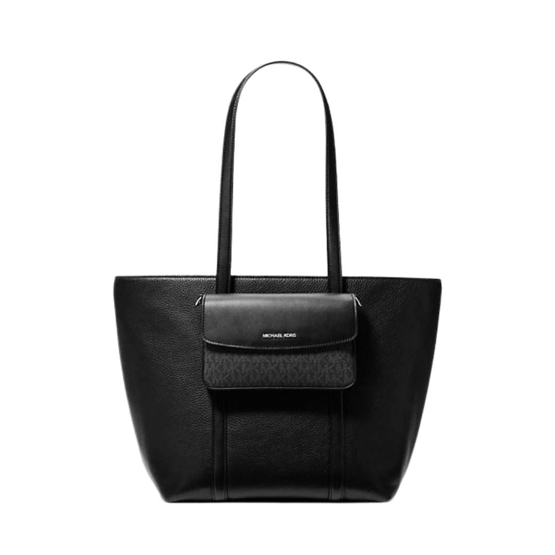 Bolso tote Jet Set 2 en 1 de cuero granulado.