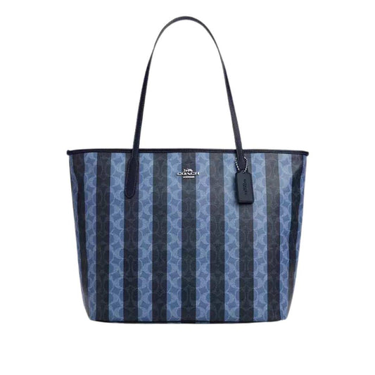 Tote city Large Rayas azul