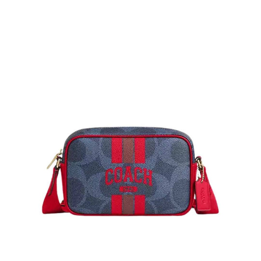 Jamie camera mini Canvas COACH rojo
