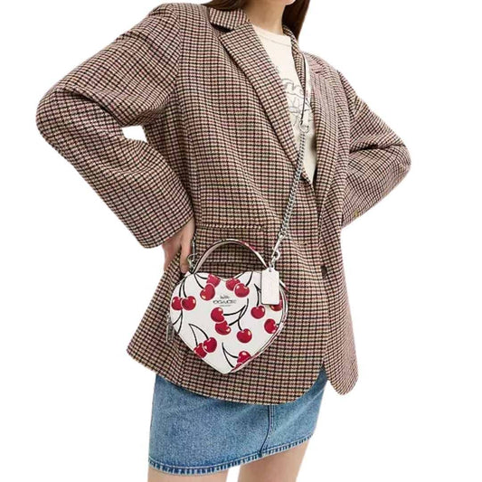 Crossbody monograma corazón Cherry