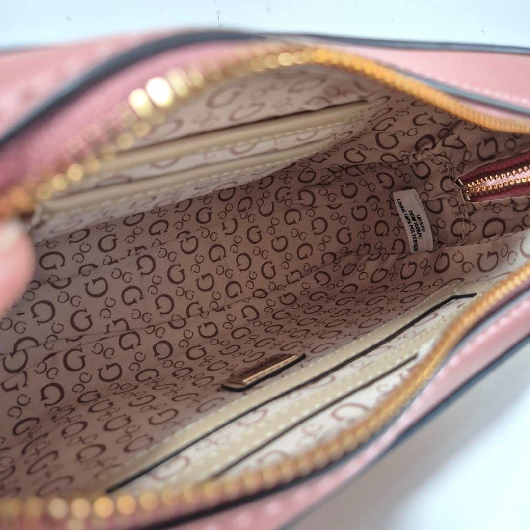 Guess Top Zip Crossbody rosa
