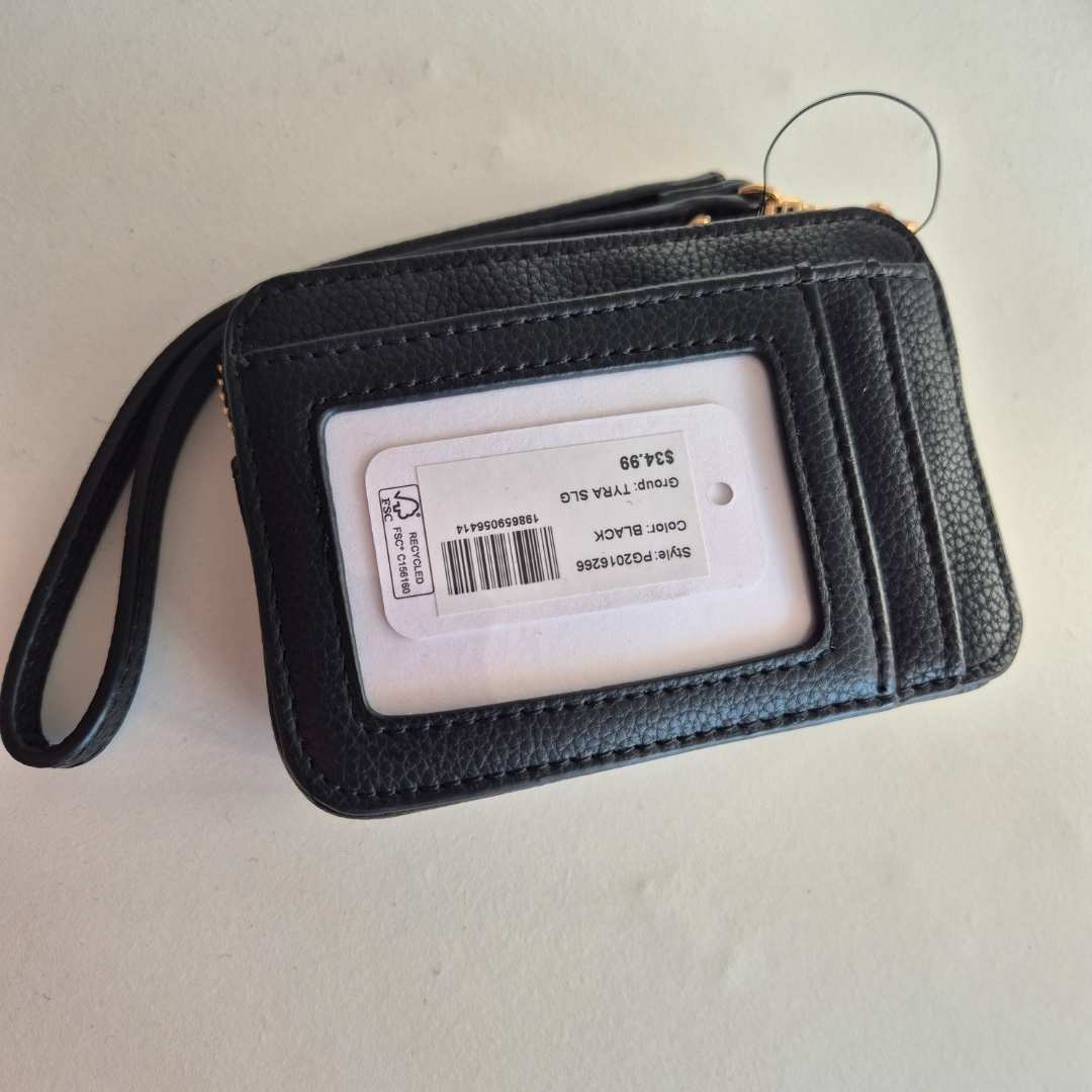 Monedero Zip - card Negro