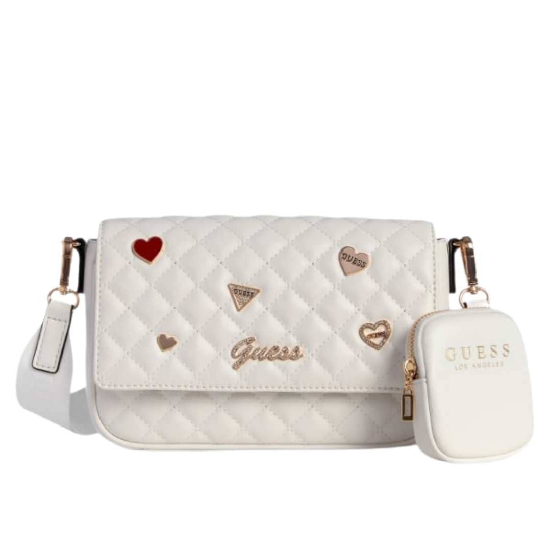 Crossbody acolchado con charms