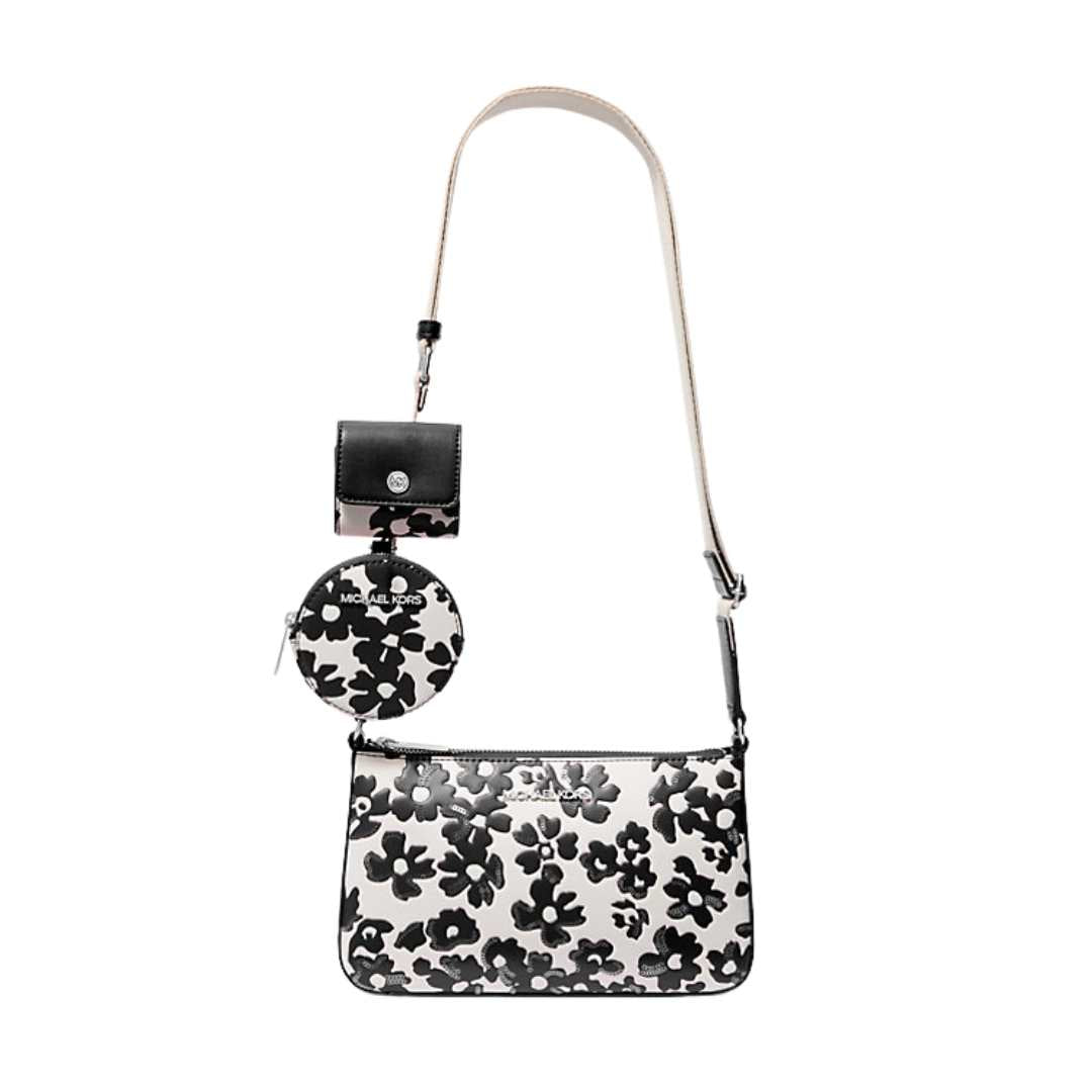 Bandolera Jet Set print floral y estuche para Apple Airpods Pro
