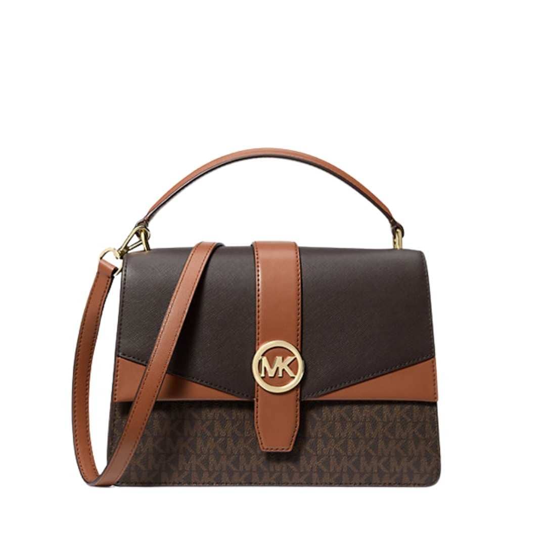 Bolso satchel Greenwich mediano monograma.