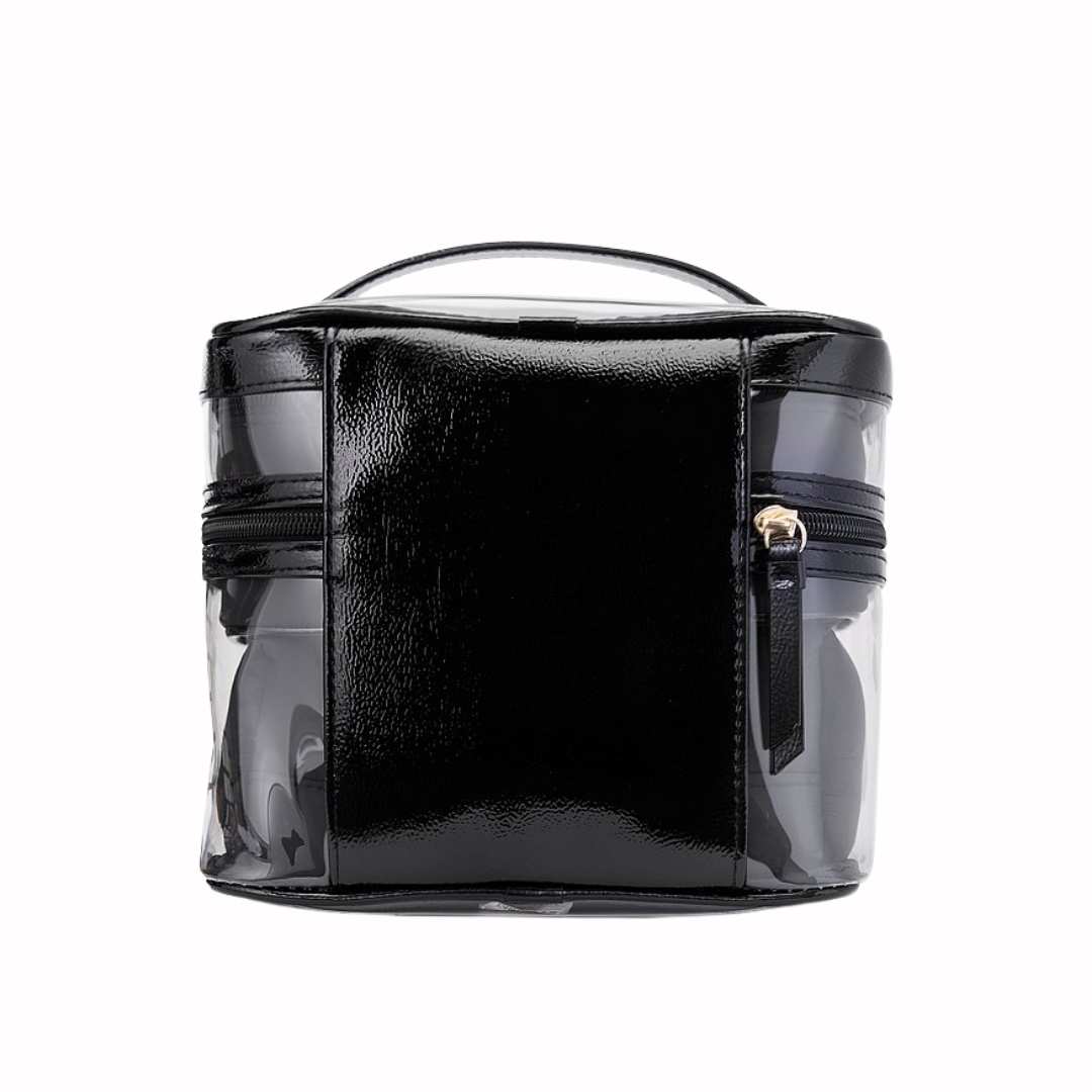 Neceser para maquillaje - Set 4 piezas Negro acolchado