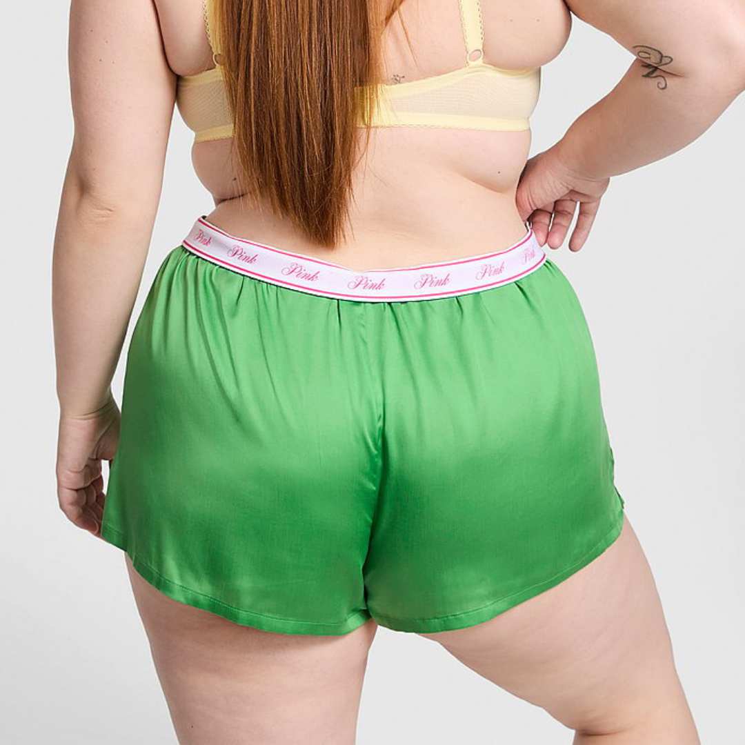 Silky Sleep Boxy Pajama Shorts -verde