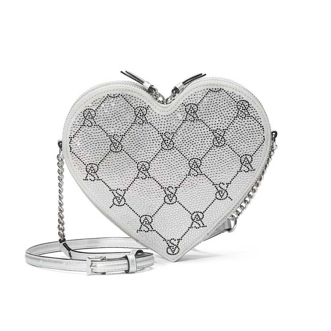 Crossbody corazón plata