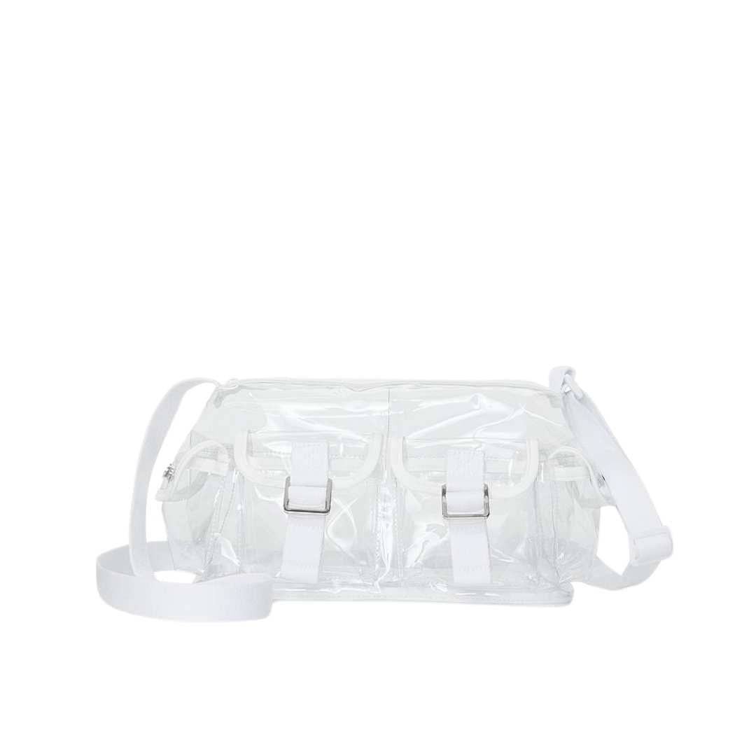 Nylon Cargo Shoulder Bag transparente