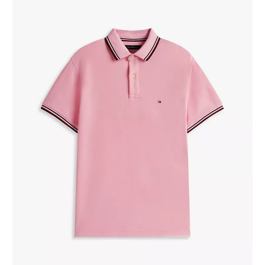 Polo para Hombre Con Franjas Tommy Hilfiger Regular fit rosa