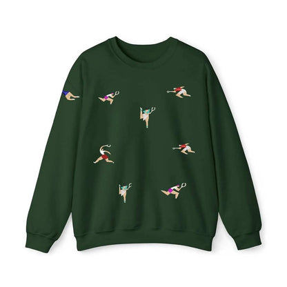 Sudadera cuello redondo mezcla pesada con Bordado "Tennis Citizen II"