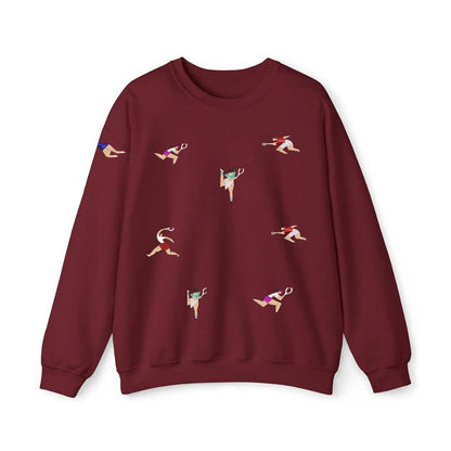 Sudadera cuello redondo mezcla pesada con Bordado "Tennis Citizen II"