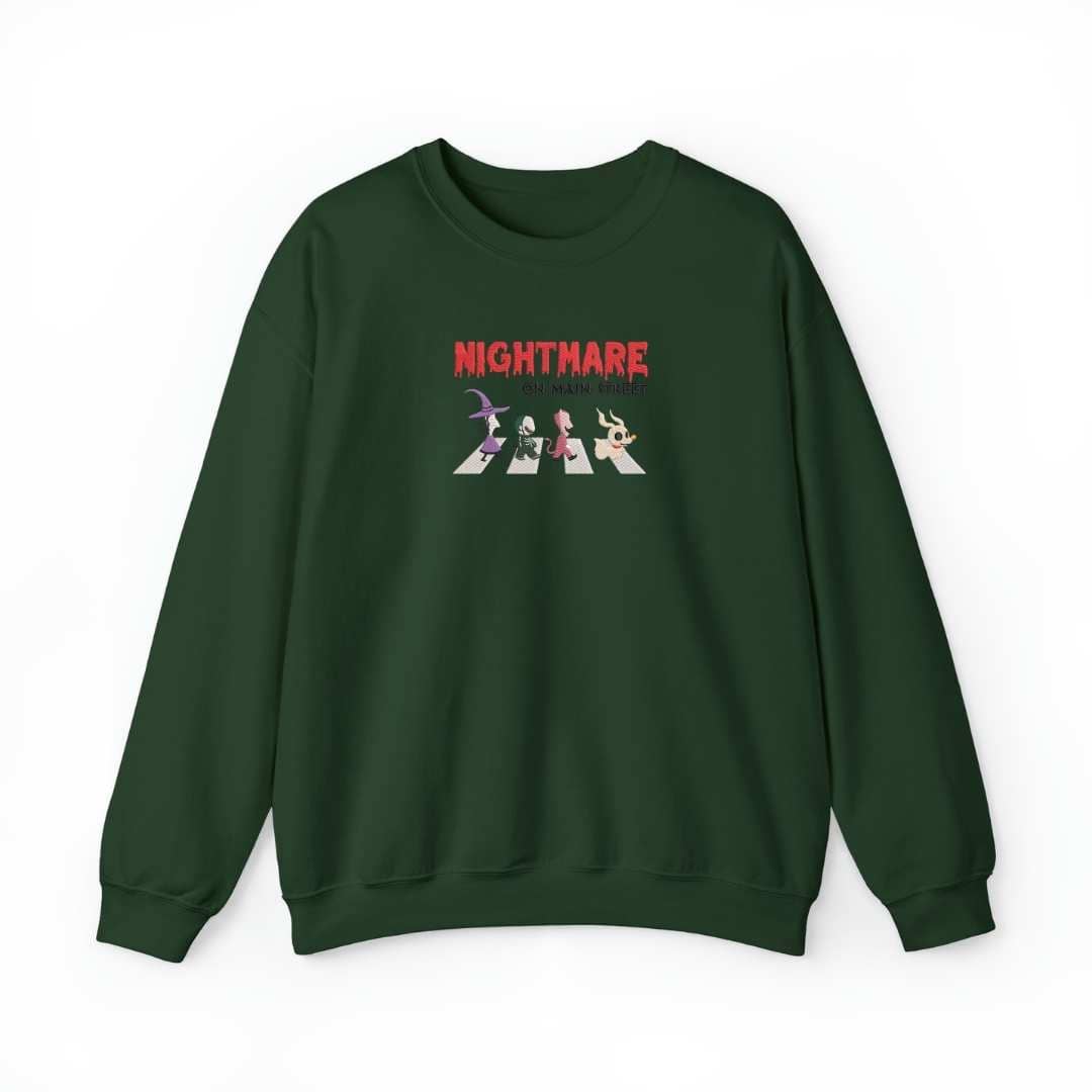 Bordado "Nightmire on the street" en sudadera cuello redondo. EDICIÓN ESPECIAL