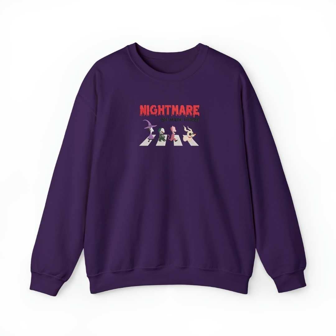 Bordado "Nightmire on the street" en sudadera cuello redondo. EDICIÓN ESPECIAL