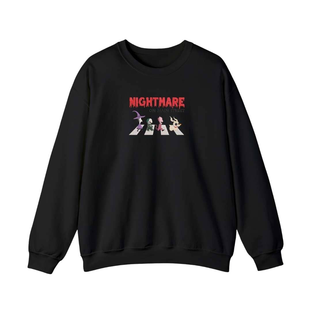 Bordado "Nightmire on the street" en sudadera cuello redondo. EDICIÓN ESPECIAL