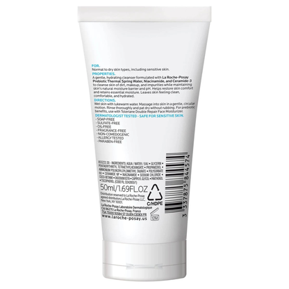 La Roche Posay Toleriane Limpiador facial hidratante - Tamaño de viaje - 1,69 fl oz