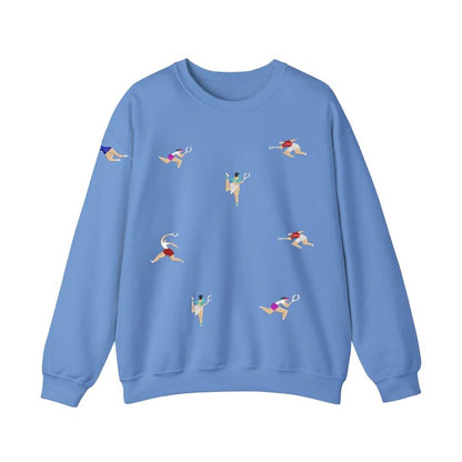 Sudadera cuello redondo mezcla pesada con Bordado "Tennis Citizen II"