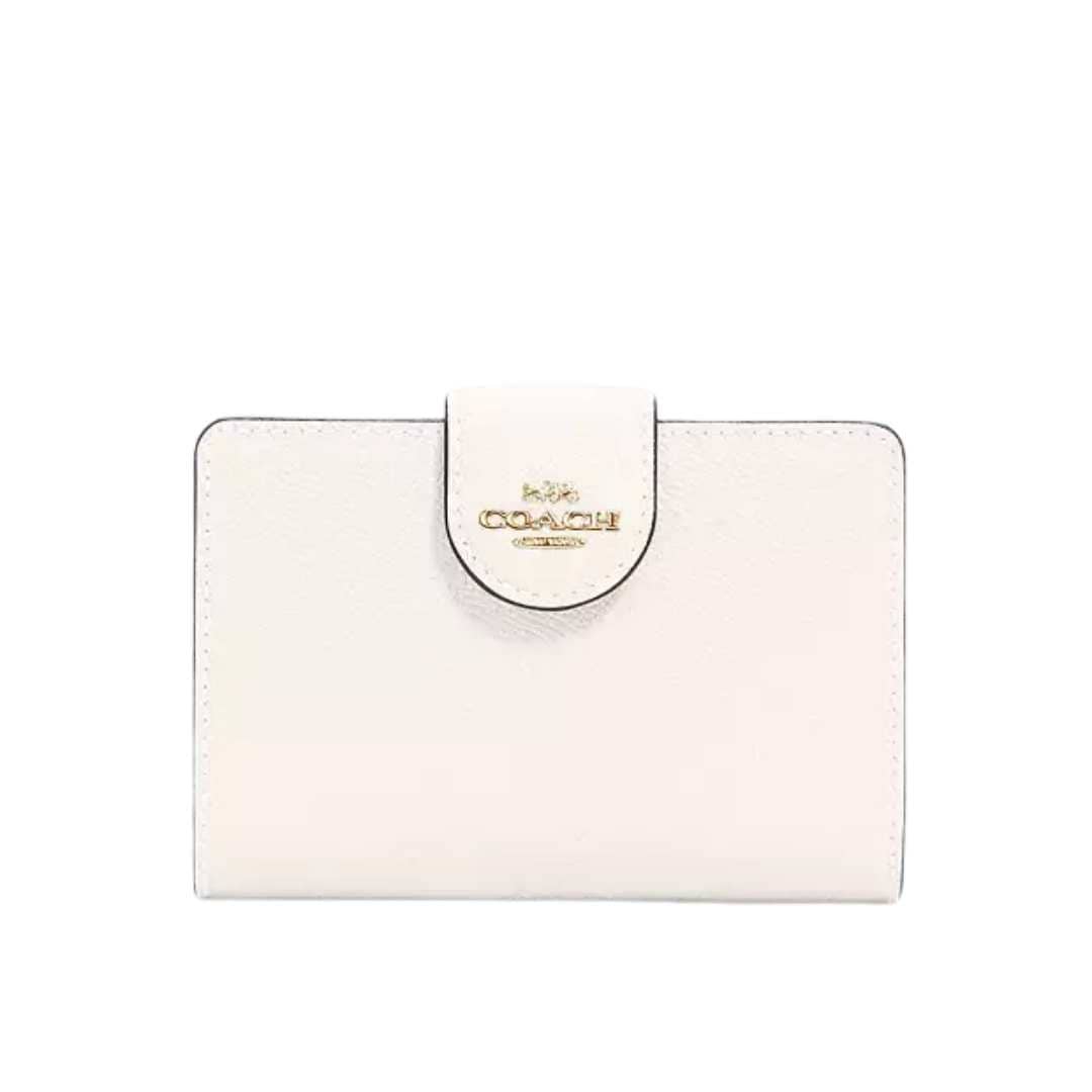 Cartera mediana broche
