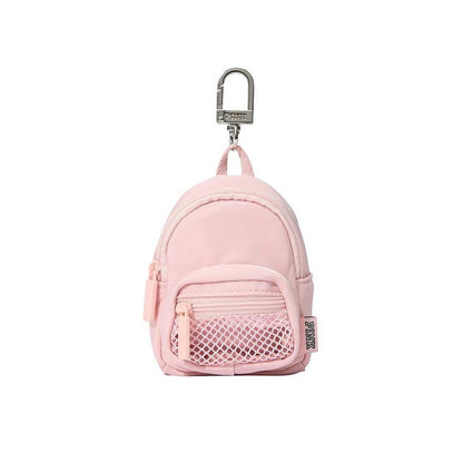 Mini Backpack Keychain Charm - pink