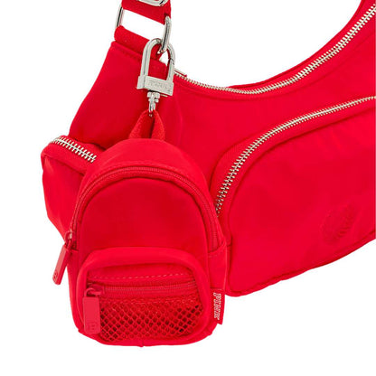 Mini Backpack Keychain Charm - red