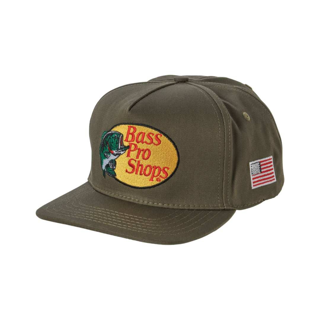 Bass Pro Gorra Bordada Logo con U.S.A. Patch