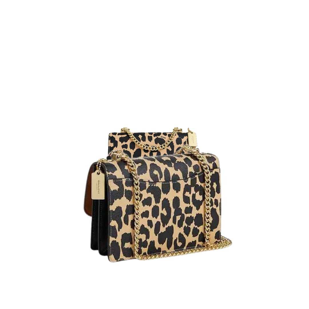 Klare crossbody con print leopardo