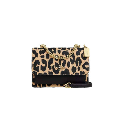 Klare crossbody con print leopardo