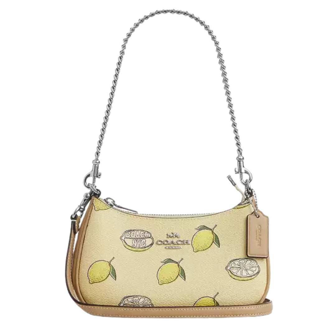 Mini teri bag print limón.