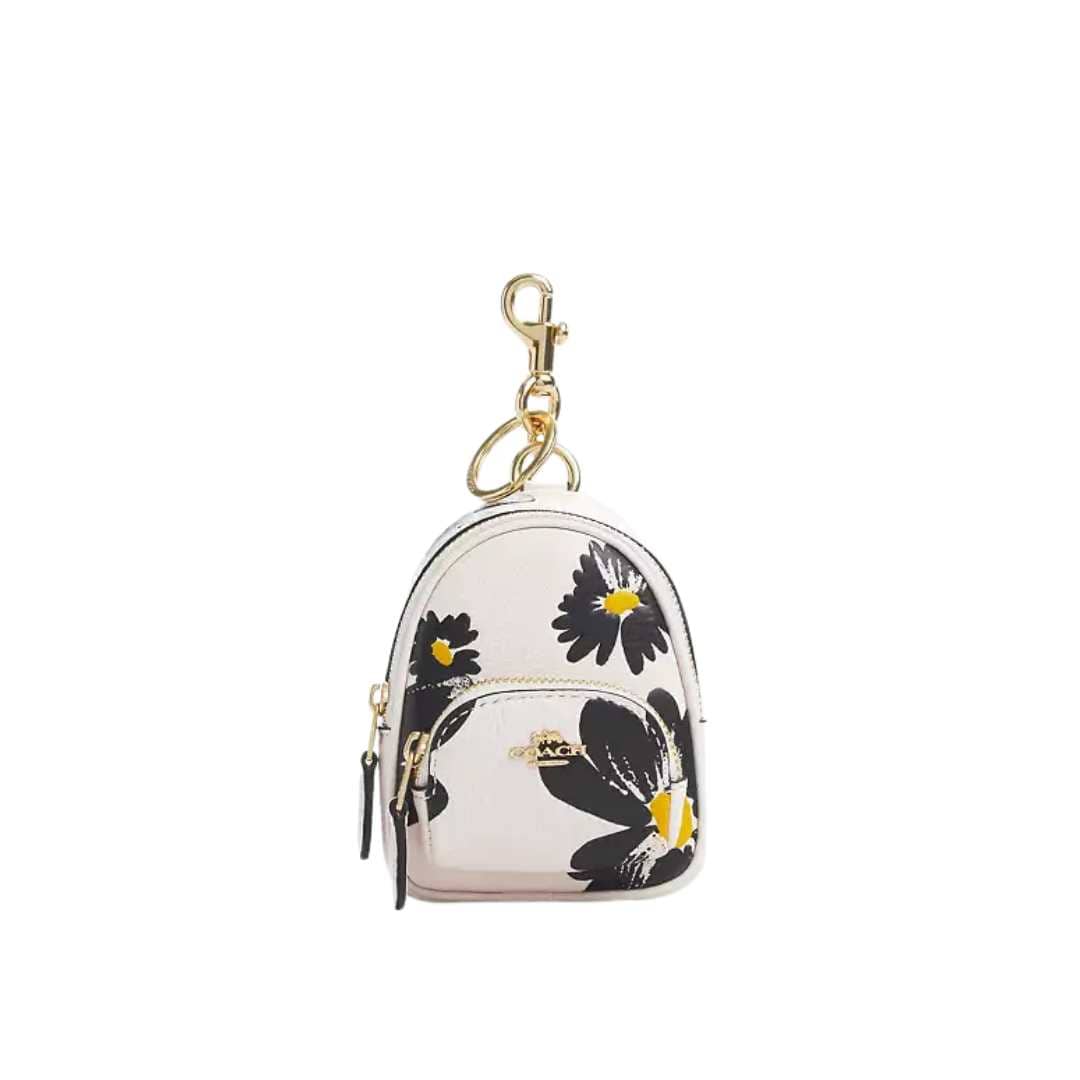 Charm mini court backpack con floral print.