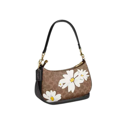 Teri bag Shoulder con print floral en canvas