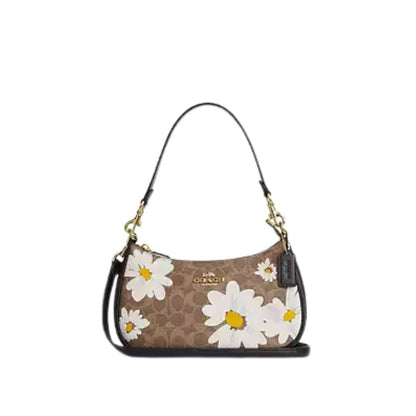 Teri bag Shoulder con print floral en canvas