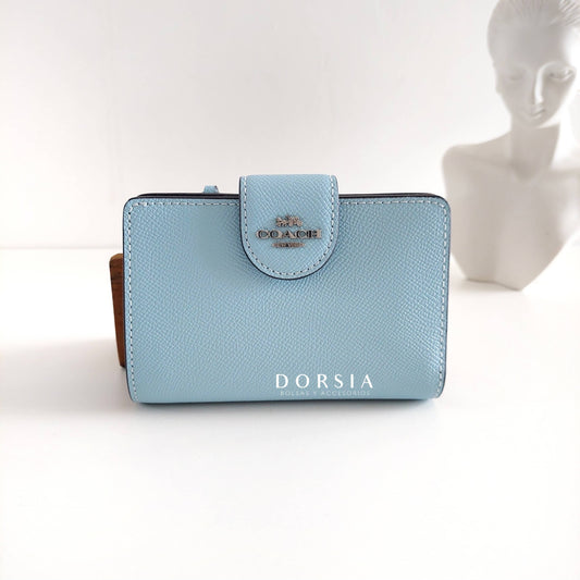 Cartera mediana azul