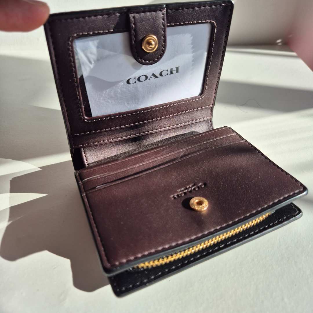 Cartera Snap con monogram obscuro