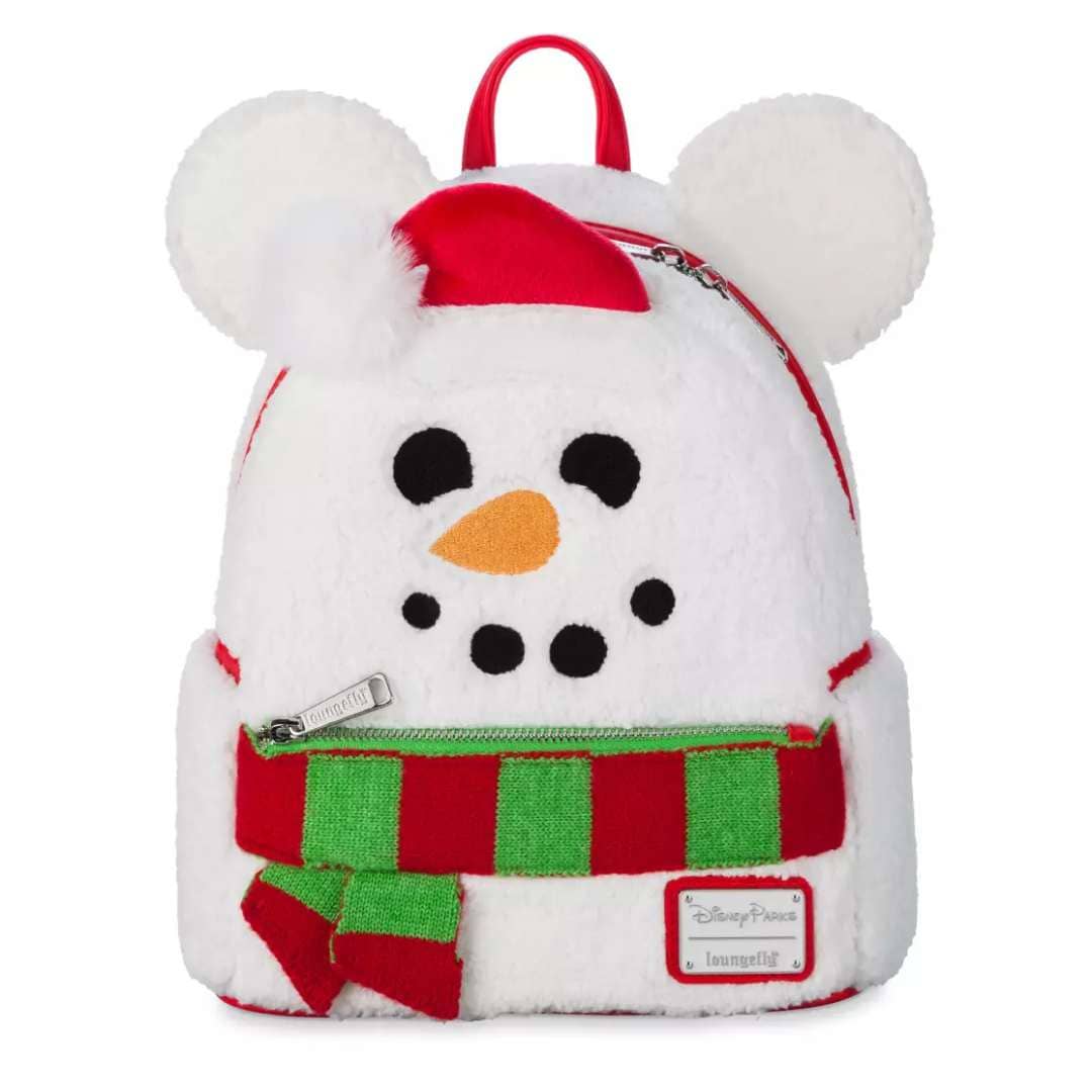 Mini Mochila Loungefly Navideña Mickey Mouse Snowman