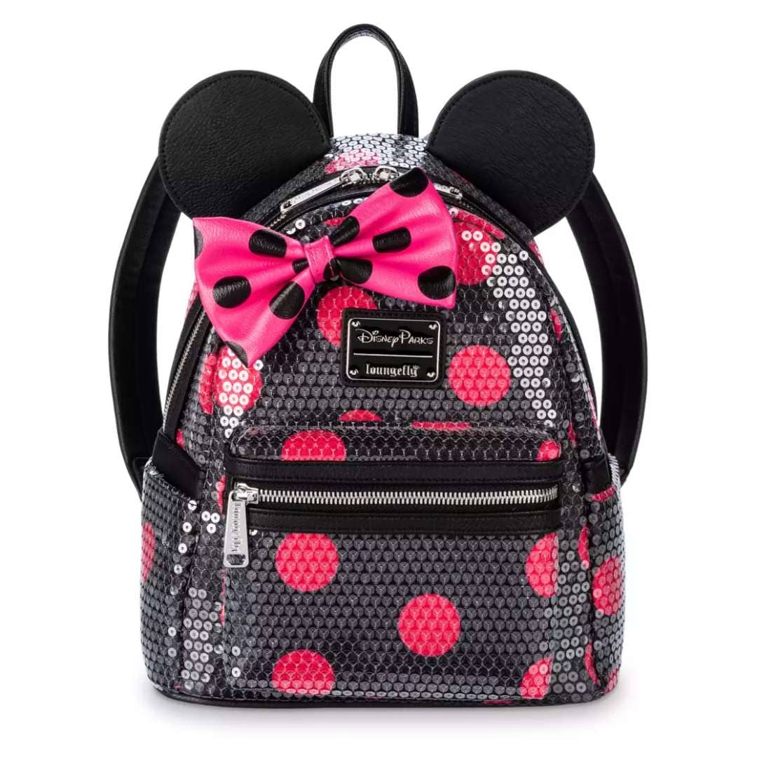 Minnie Mouse Mini Mochila Lunares con Lentejuelas