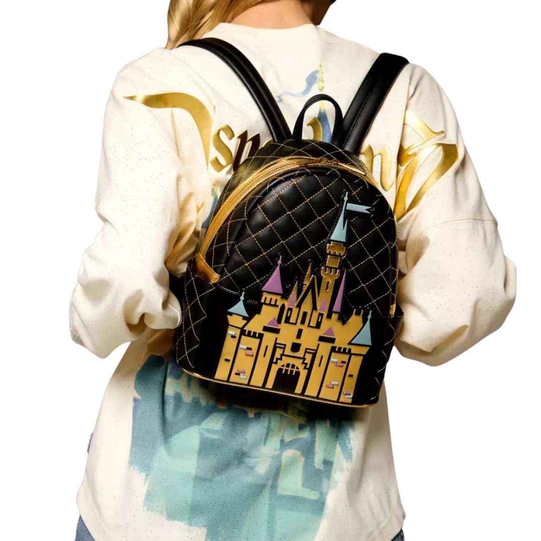 Mochila Loungefly del Castillo de la Bella Durmiente – 70.º aniversario.