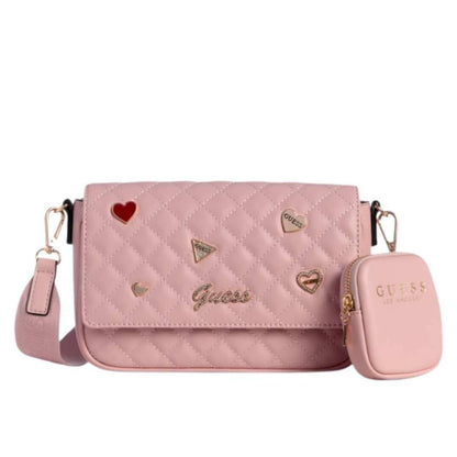 Crossbody acolchado con charms