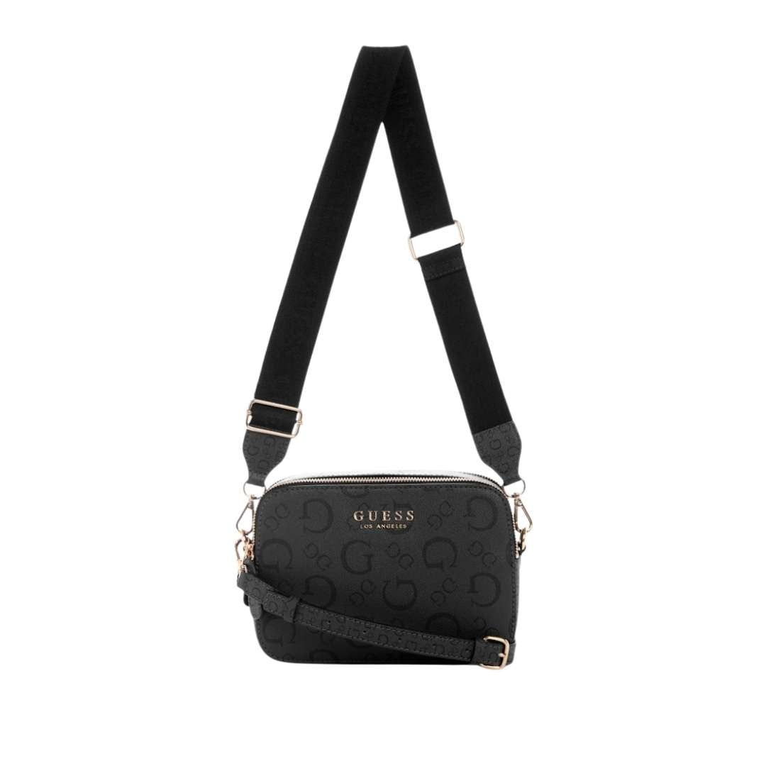 Crossbody cámara y logotipo ampliado