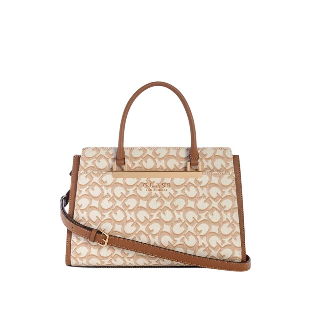 Bolso Jacquard Logo Satchel