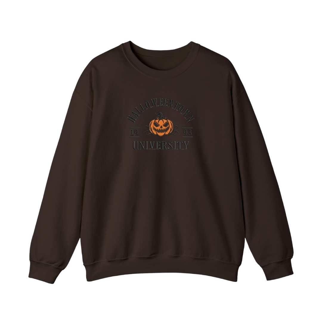 Bordado "HALLOWEENTOWN" en sudadera cuello redondo. EDICION ESPECIAL.