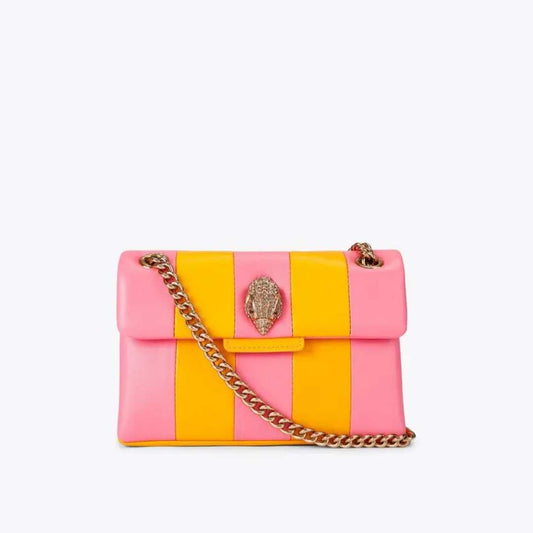 Crossbody mini de cuero multicolor