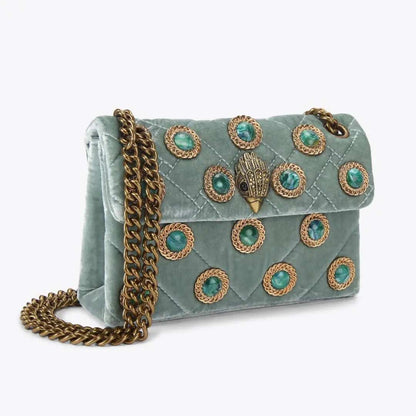 Crossbody mini de terciopelo