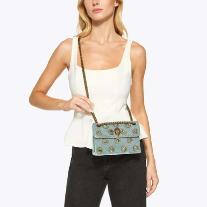 Crossbody mini de terciopelo