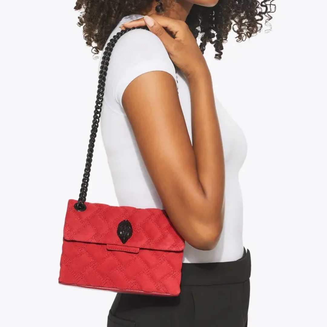 Mini kensington piel rojo