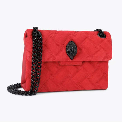 Mini kensington piel rojo