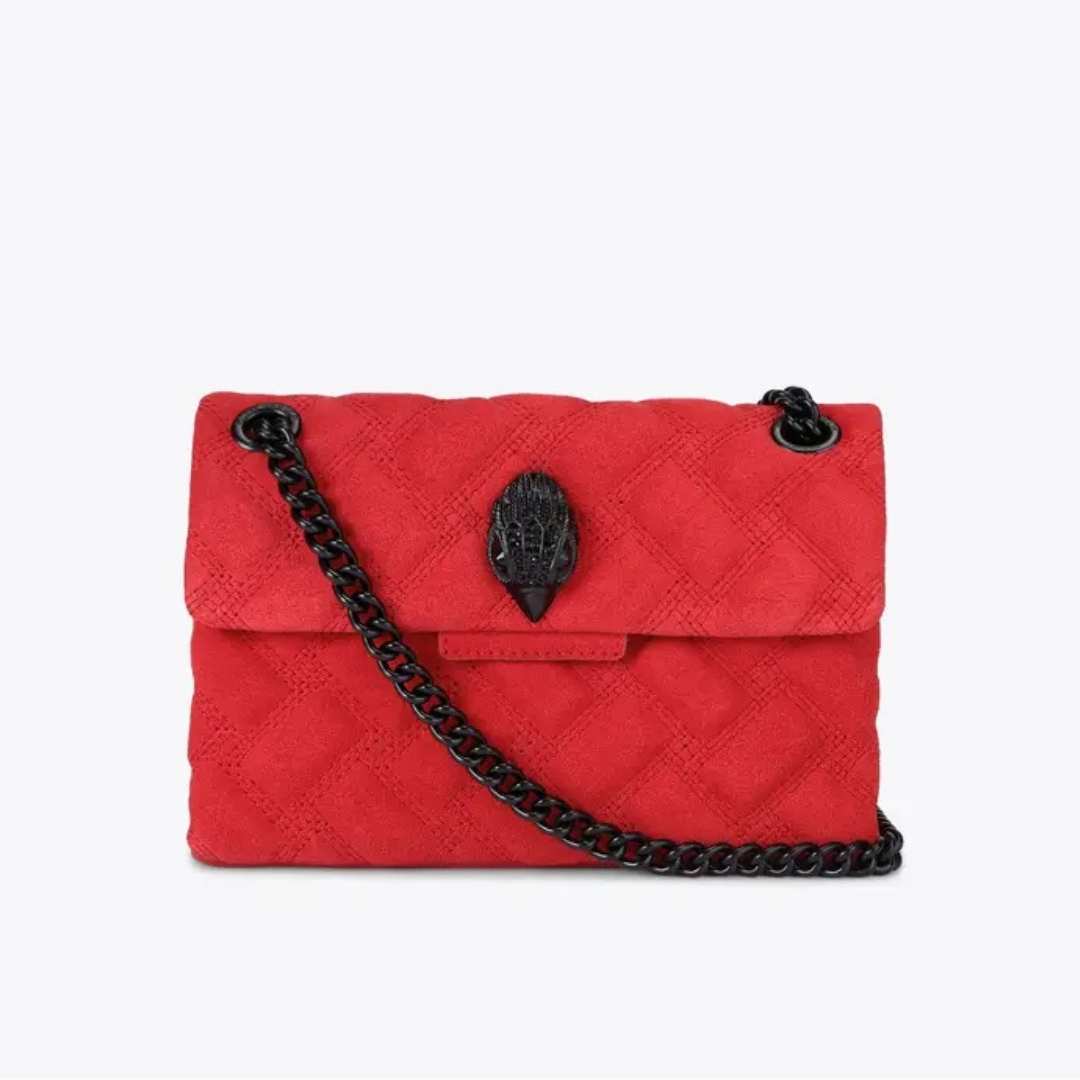 Mini kensington piel rojo
