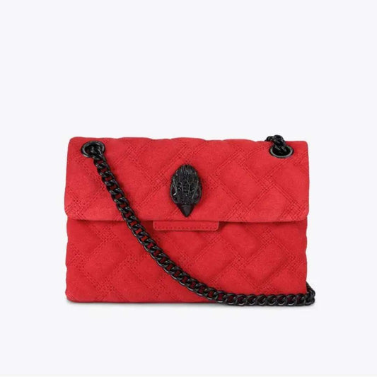 Mini kensington piel rojo