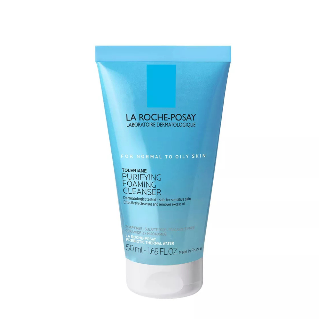 La Roche Posay Toleriane Limpiador facial purificante - Tamaño de viaje - 1,69 fl oz