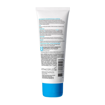 La Roche-Posay Lipikar AP+M crema hidratante corporal y facial para piel seca, con manteca de karité y glicerina (2.5 fl oz).